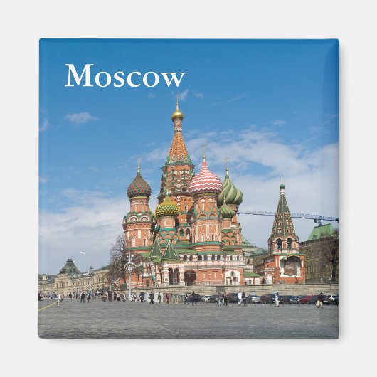 Moskou, kathedraal van Saint-Basil Magneet (Voorkant)