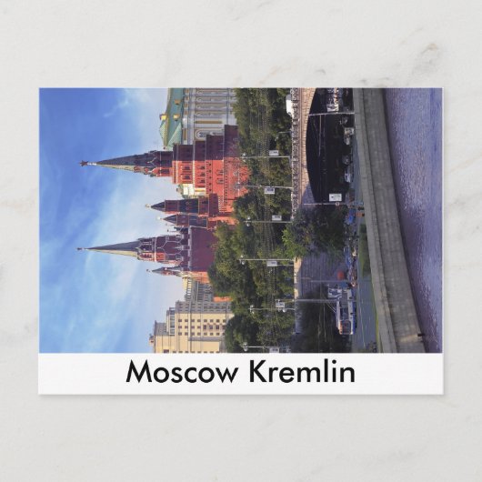 Moskou Kremlin Briefkaart (Voorkant)