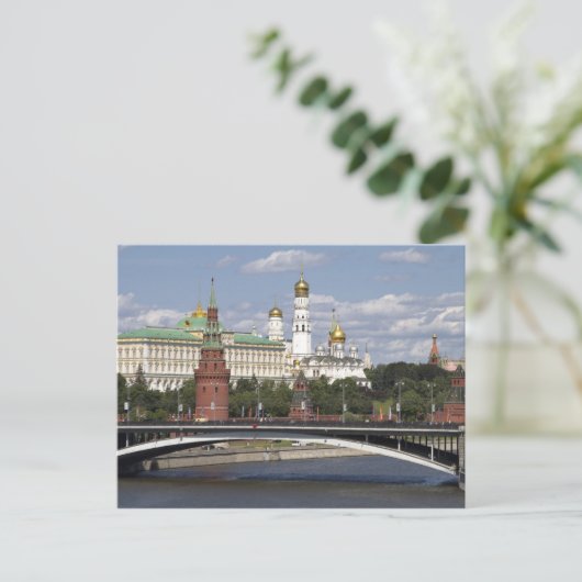 Moskou. Kremlin Briefkaart (Staand voorkant)