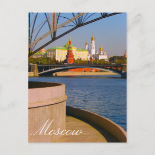 Moskou Kremlin Moskva River City Architecture Briefkaart