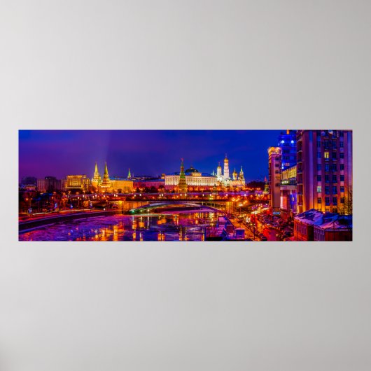 Moskou Kremlin Panorama Poster (Voorkant)