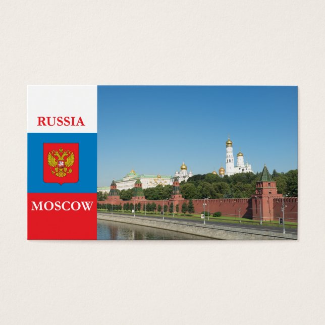 Moskou Kremlin Visitekaartjes (Voorkant)