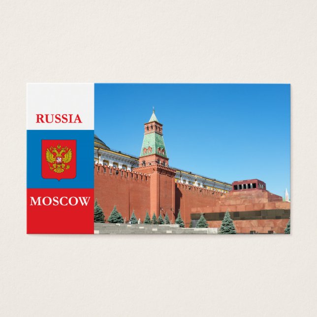 Moskou Kremlin Visitekaartjes (Voorkant)