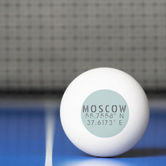 Moskou - Lengtegraad Pingpongbal (Net)