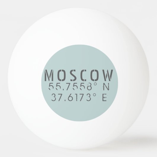 Moskou - Lengtegraad Pingpongbal (Achterkant)
