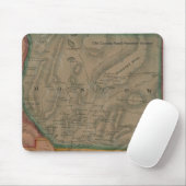 Moskou, Maine 1860 Map - Mousepad Muismat (Met muis)