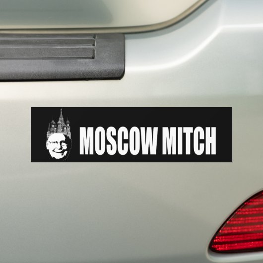 Moskou Mitch Bumpersticker (Op auto)