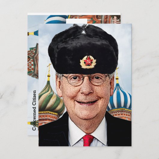 Moskou Mitch McConnell Briefkaart (Voorkant / Achterkant)