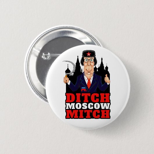 Moskou Mitch McConnell Politieke Button (Voorkant /achterkant)