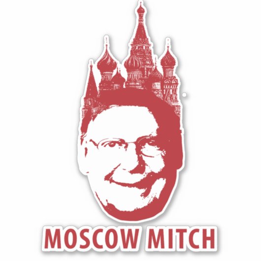 Moskou Mitch Sticker (Voorkant)
