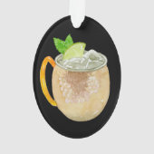 Moskou Mule Cocktail gepersonaliseerd Ornament (achterkant)