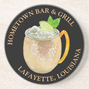 Moskou Mule Cocktail gepersonaliseerd Zandsteen Onderzetter