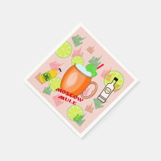 Moskou Mule Cocktail Servet (Hoek)