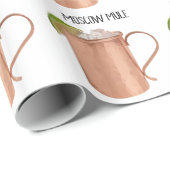 Moskou Mule Copper Mok Low Poly Geometric Design Cadeaupapier (Rol Hoek)