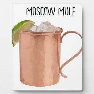 Moskou Mule Copper Mok Low Poly Geometric Design Fotoplaat