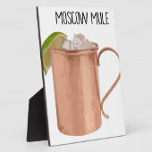 Moskou Mule Copper Mok Low Poly Geometric Design Fotoplaat (Zijkant)