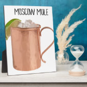 Moskou Mule Copper Mok Low Poly Geometric Design Fotoplaat (Zijkant)