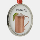 Moskou Mule Copper Mok Low Poly Geometric Design Metalen Ornament (Rechts)