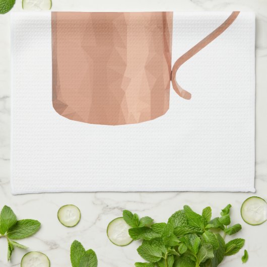 Moskou Mule Kitchen Towel Geometric Low Poly Art Theedoek (Gevouwen)