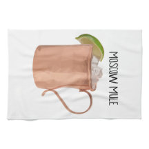 Moskou Mule Kitchen Towel Geometric Low Poly Art