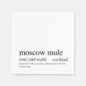 Moskou Mule Modern Quote Black Typografie Cocktail Servet (Voorkant)