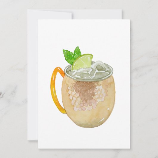 Moskou Mule-uitnodigingen Kaart (Voorkant)