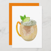 Moskou Mule-uitnodigingen Kaart (Voorkant / Achterkant)