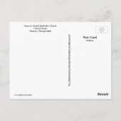 Moskou, PA-Kerk St.Moskou Verenigde Methodisten Ke Briefkaart (Achterkant)