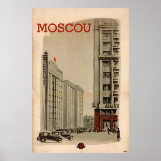  Moskou-reizen Poster (Voorkant)