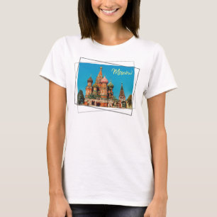 Moskou Rode Plein St. Basilius Rusland T-shirt Top