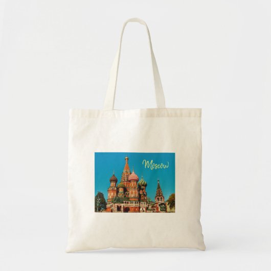 Moskou Rode Plein St. Basilius Rusland Tote Tas (Voorkant)