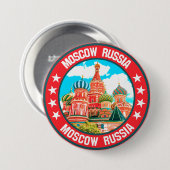 Moskou Ronde Button 7,6 Cm (Voorkant /achterkant)