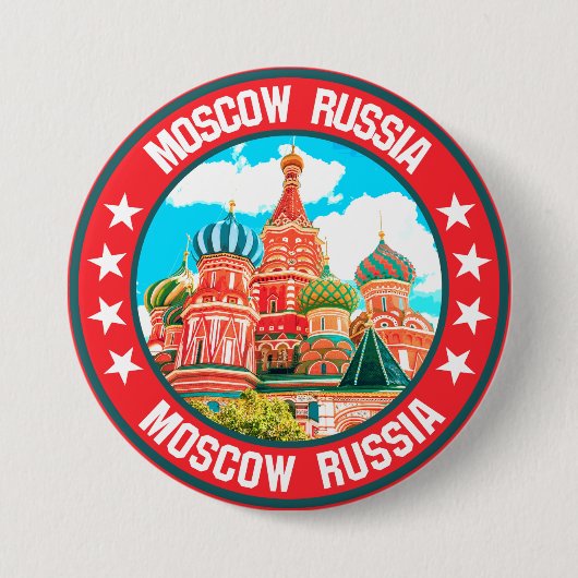 Moskou Ronde Button 7,6 Cm (Voorkant)