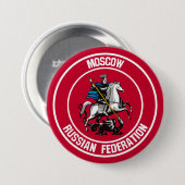 Moskou Ronde Emblem Button 7,6 Cm (Voorkant /achterkant)