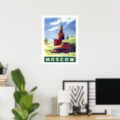 Moskou, rood plein, Rusland, , reisposter Poster (Thuiskantoor)