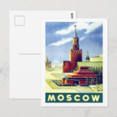 Moskou, rood vierkant, Rusland, , reisbureau USSR Briefkaart (Voorkant / Achterkant)