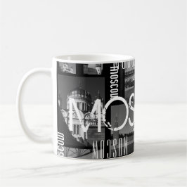 Moskou Rusland Architecture City Cityscape Collage Koffiemok
