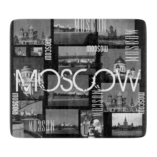 Moskou Rusland Architecture City Cityscape Collage Snijplank (Voorkant)