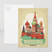 Moskou, Rusland Briefkaart (Voorkant / Achterkant)