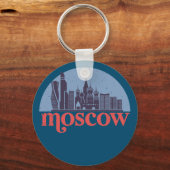Moskou Rusland City Skyline  Cityscape Sleutelhanger (Voorkant)