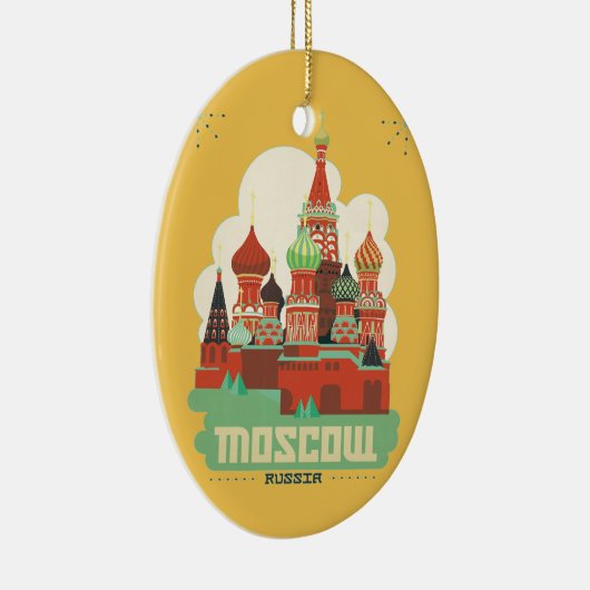 Moskou Rusland Keramisch Ornament (Rechts)