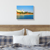 Moskou Rusland Kremlin Architecture Moskva River Canvas Afdruk (Insitu (Slaapkamer))
