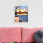 Moskou Rusland Kremlin Architecture Moskva River Canvas Afdruk (Insitu (Woonkamer))