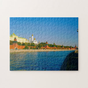 Moskou Rusland Kremlin Architecture Moskva River Legpuzzel