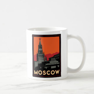 moskou rusland kremlin art deco retro koffiemok