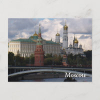 Moskou, Rusland; Kremlin Post Card