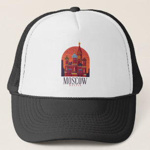 Moskou Rusland Kremlin Skyline Trucker Pet