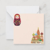 Moskou, Rusland Notitiekaartje (Achterkant)