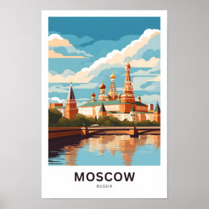 Moskou Rusland Reisprint Poster