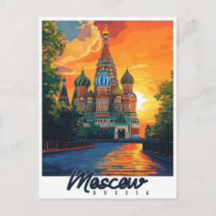 Moskou, Rusland Reizen Briefkaart